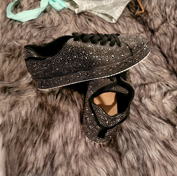 Inc black crystal sneakers new never worn - Picture 5 of 6